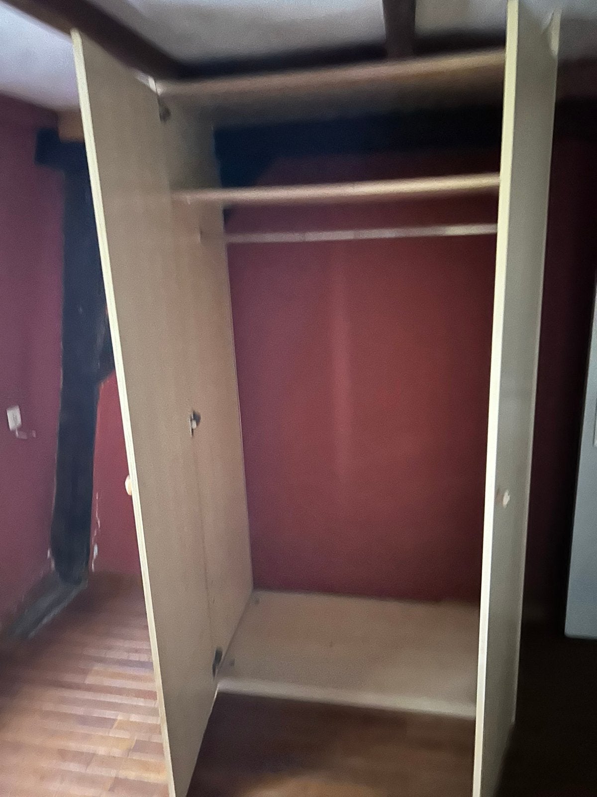 Houten kleerkast / vestiaire, 100 à 150 cm, Autres essences de bois, 50 à 75 cm, 150 à 200 cm