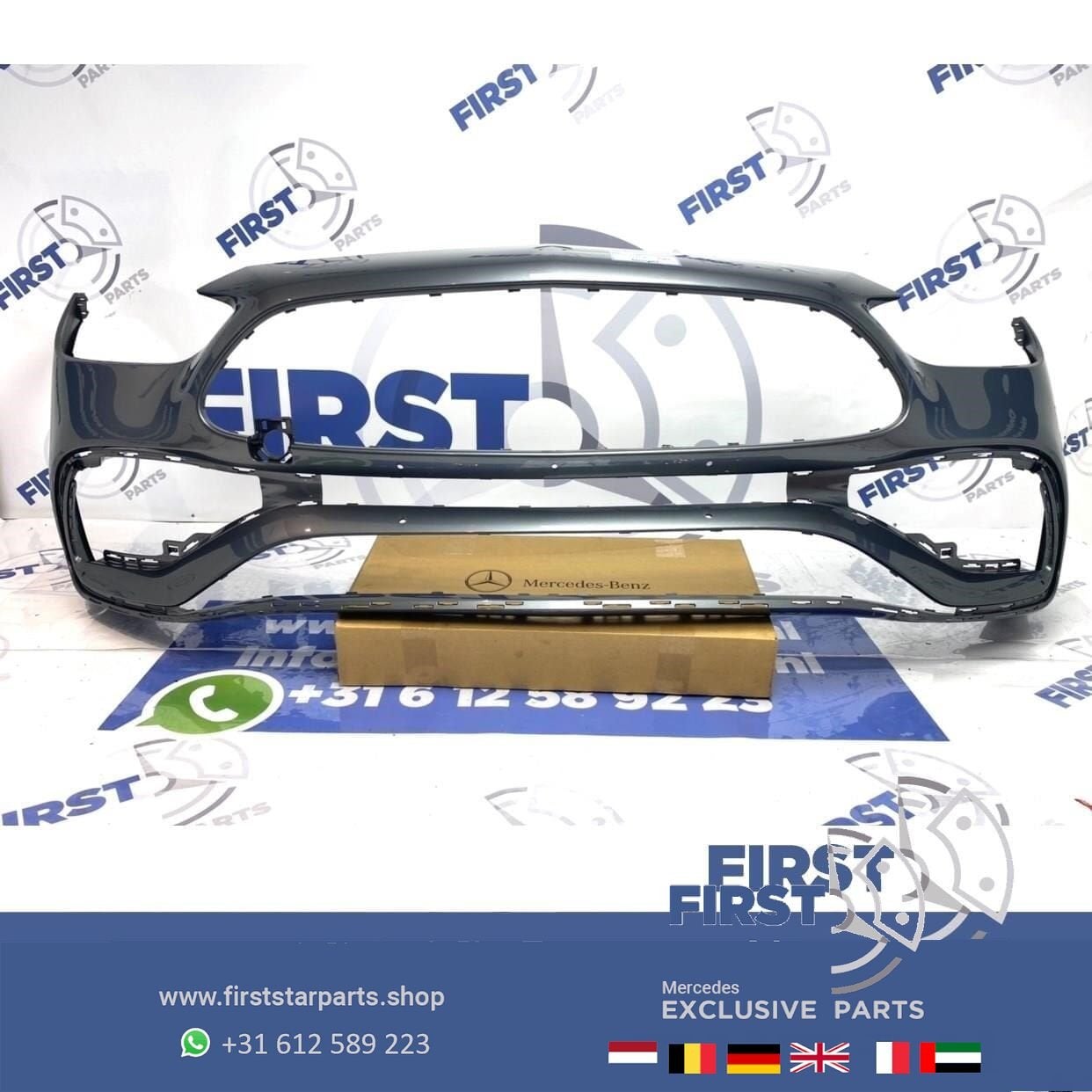 W206 BUMPER C206 AMG LINE VOORBUMPER ZWART WIT GRIJS BLAUW R, Autos : Pièces & Accessoires, Utilisé, -, Avant, -