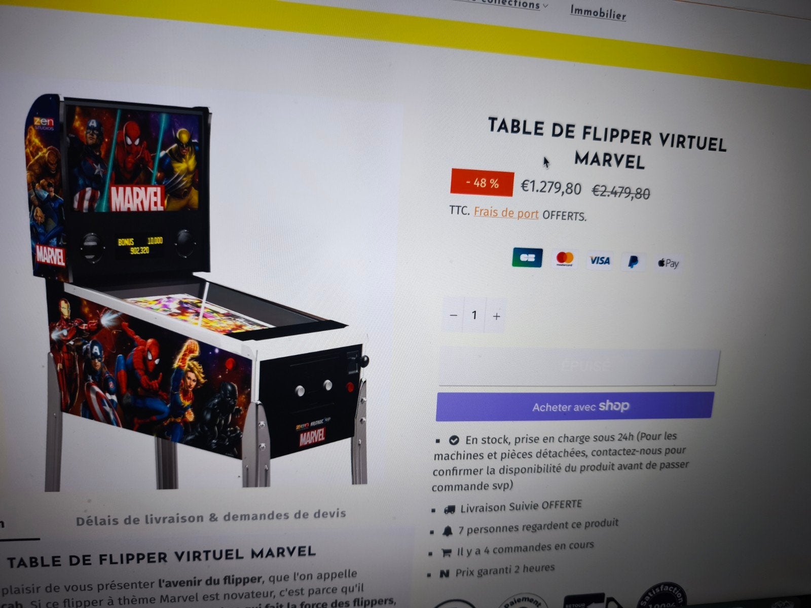 flipper virtuel marvel, Verzamelen, Ophalen