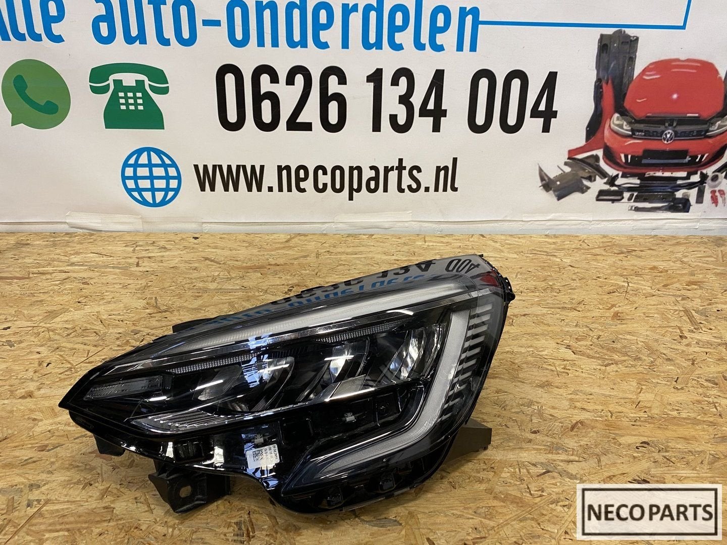 RENAULT CLIO 5 VOL LED KOPLAMP LINKS 260605690R COMPLEET, Gebruikt, -, Renault, -