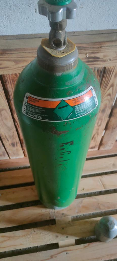 bouteille d’argon comprimé, a gaz  pour le soudage, Bricolage & Construction, Enlèvement