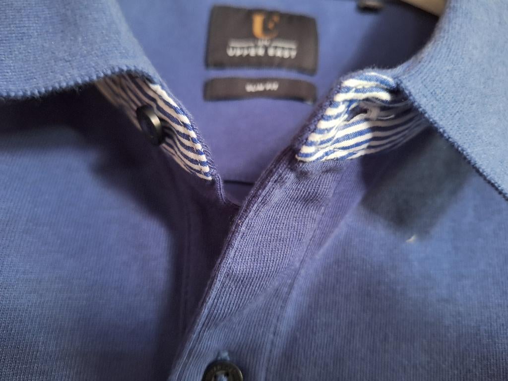 Upper East XL polo met lange mouwen, Kleding | Heren, Ophalen of Verzenden, Nieuw, Blauw, Upper east