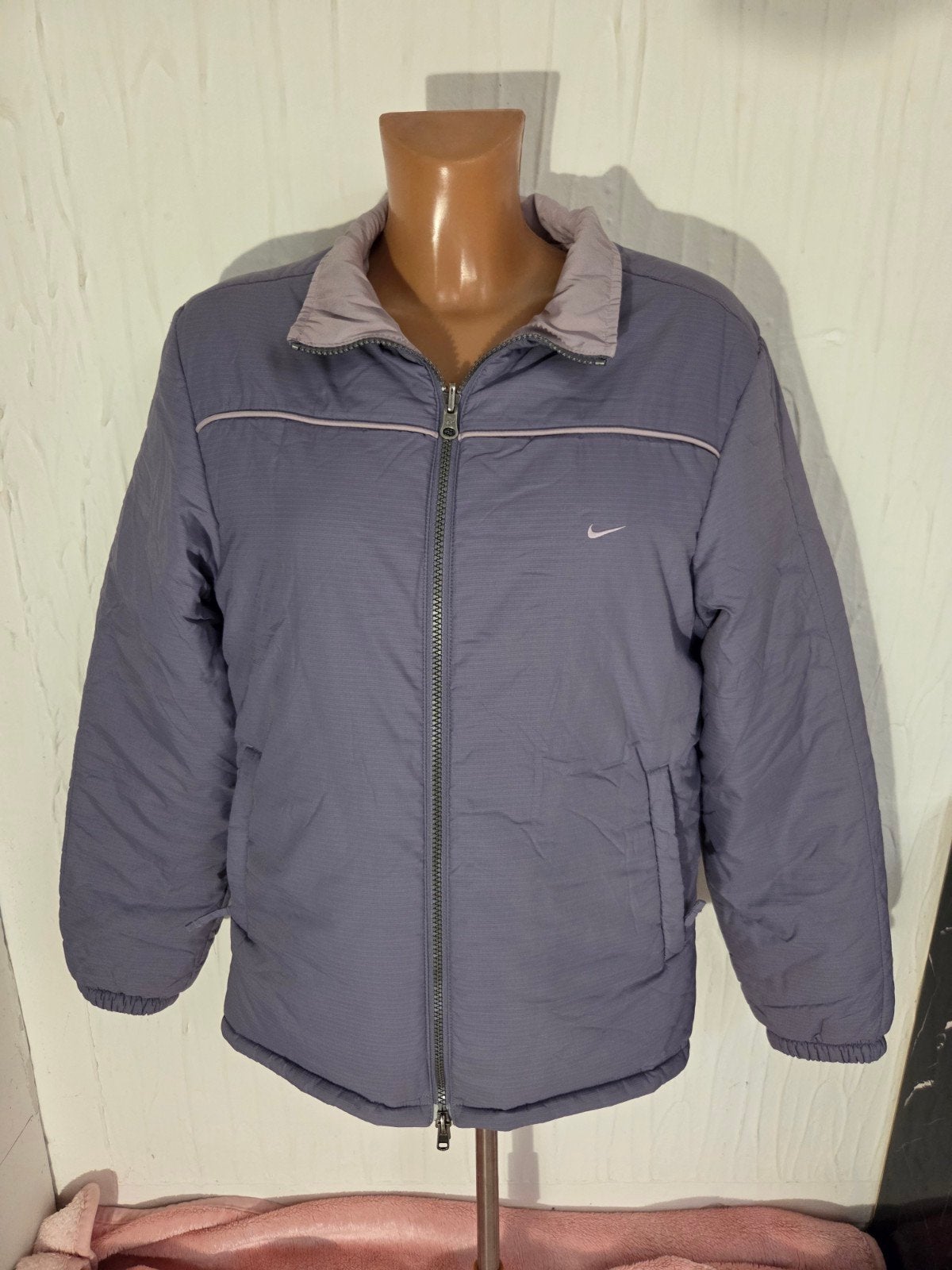 Vintage Nike Y2K Reversible Jas, Kleding | Dames, Maat 38/40 (M), Verzenden, Nike, Zo goed als nieuw