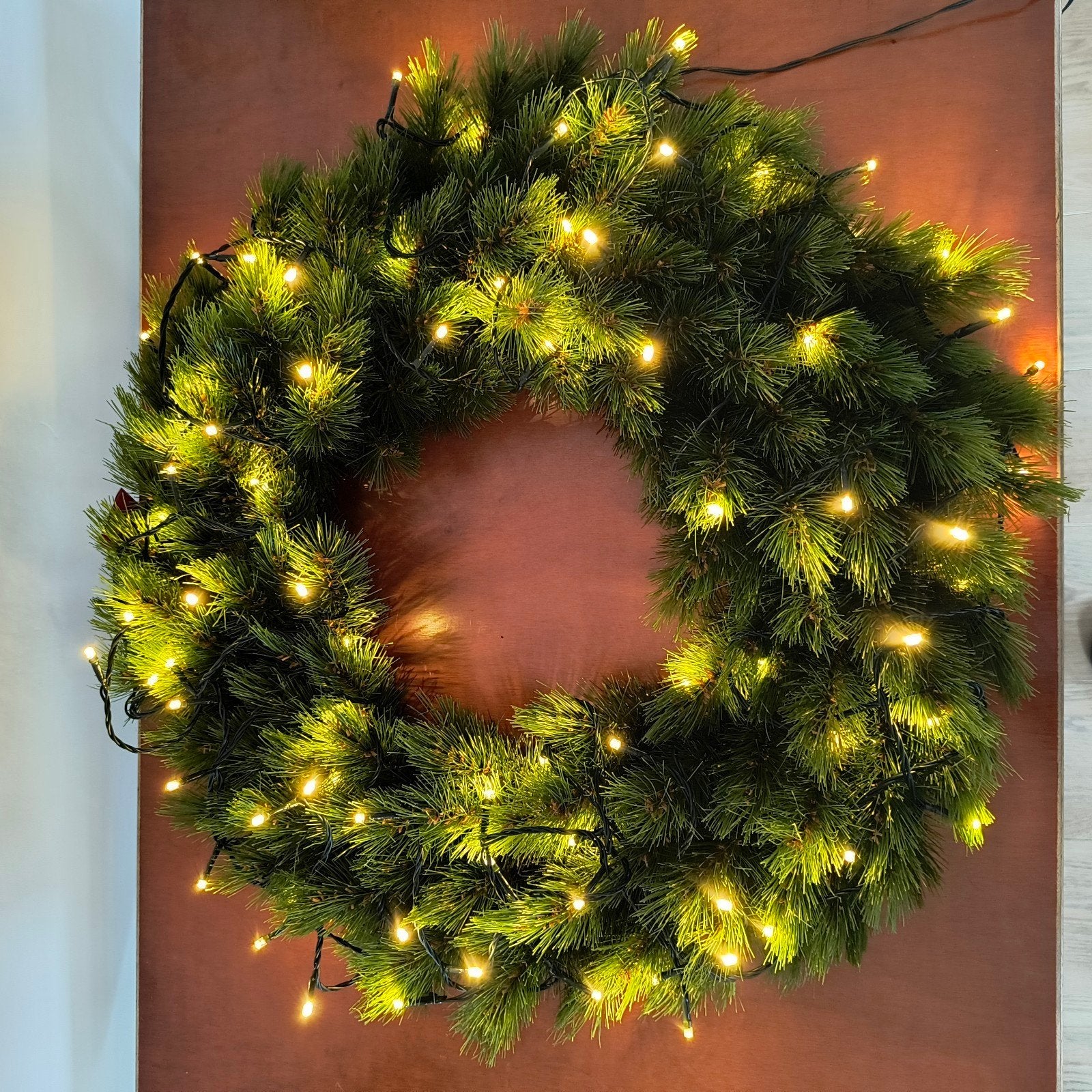 kerstkrans met verlichting, Ophalen of Verzenden