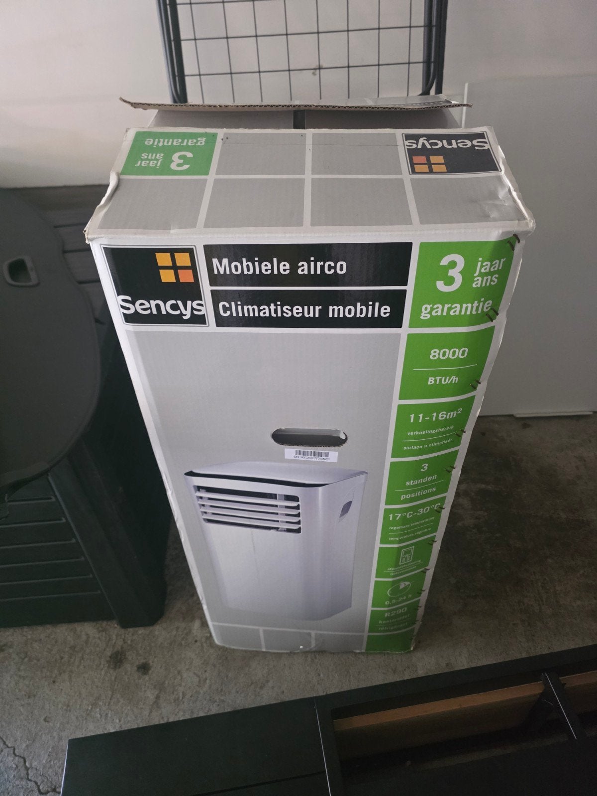 mobiele airco sencys, Ophalen, Zo goed als nieuw, Mobiele airco, Afstandsbediening