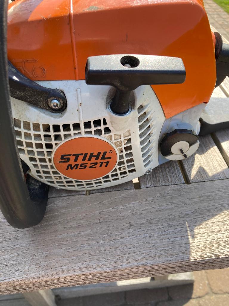 Kettingzaag stihl ms 211, Ophalen of Verzenden, Gebruikt, Kettingzaag, Stihl