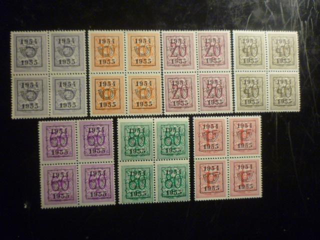 België/Belgique 1954 OBP/COB PRE 645/651** Postfris/Neuf (4X, Verzenden, Postfris
