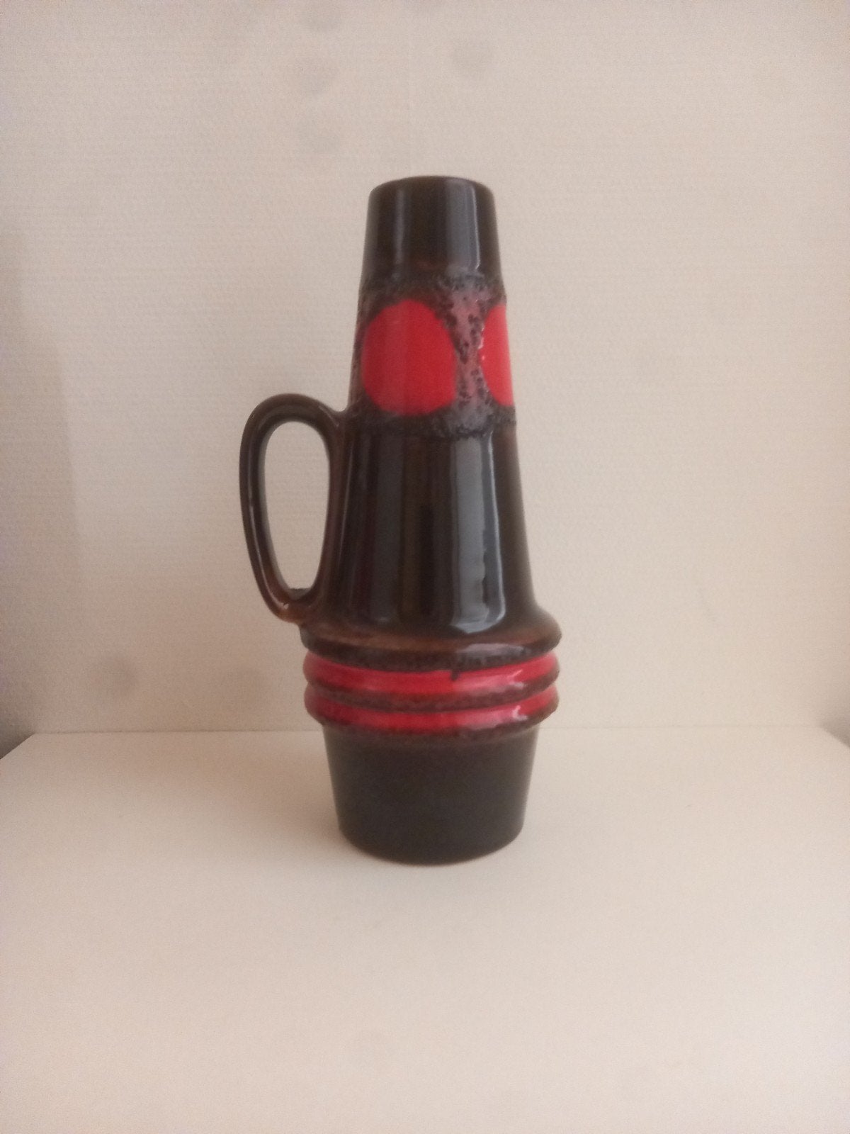 Vintage fat lava - West-Germany vaas, Ophalen of Verzenden
