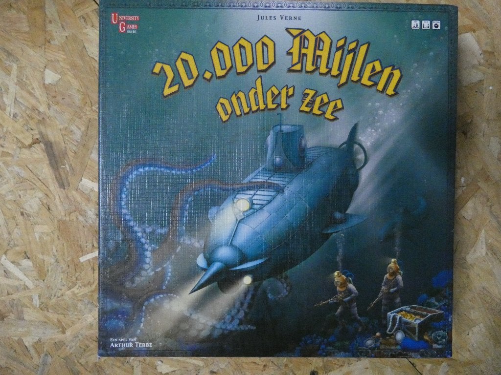 Gezelschapsspel Jules Vernes 20000 mijlen onder zee, Ophalen of Verzenden, Zo goed als nieuw