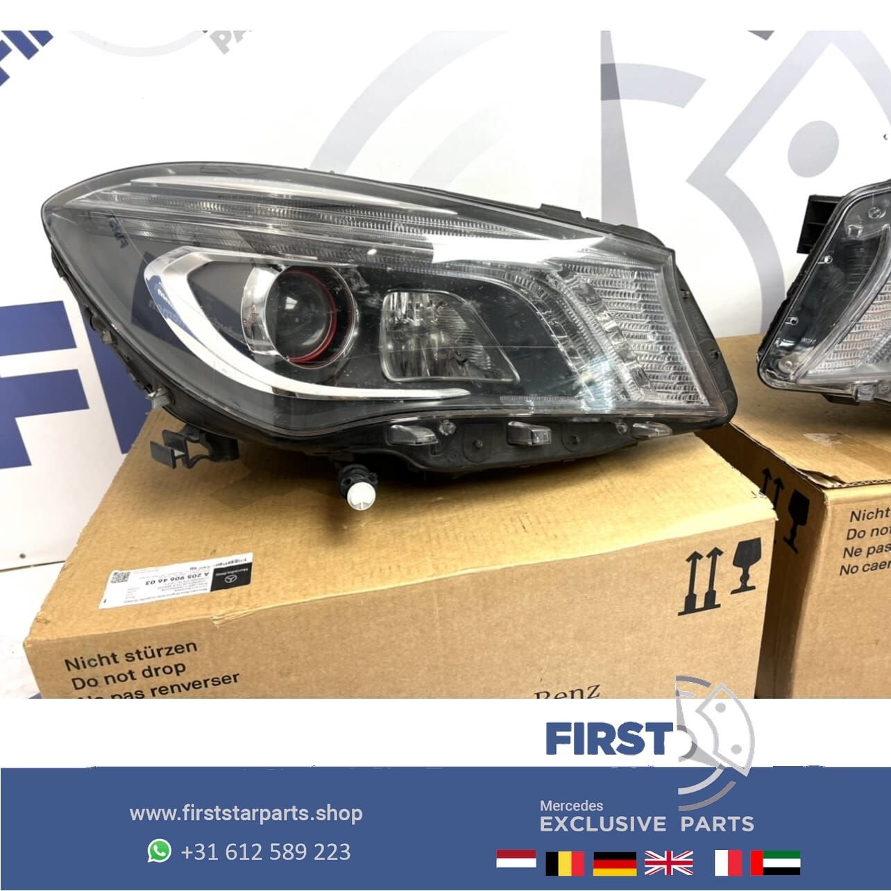 W117 X117 CLA ILS BIXENON LED Koplamp RECHTS Mercedes 2013-2, Gebruikt, -, Ophalen of Verzenden, -