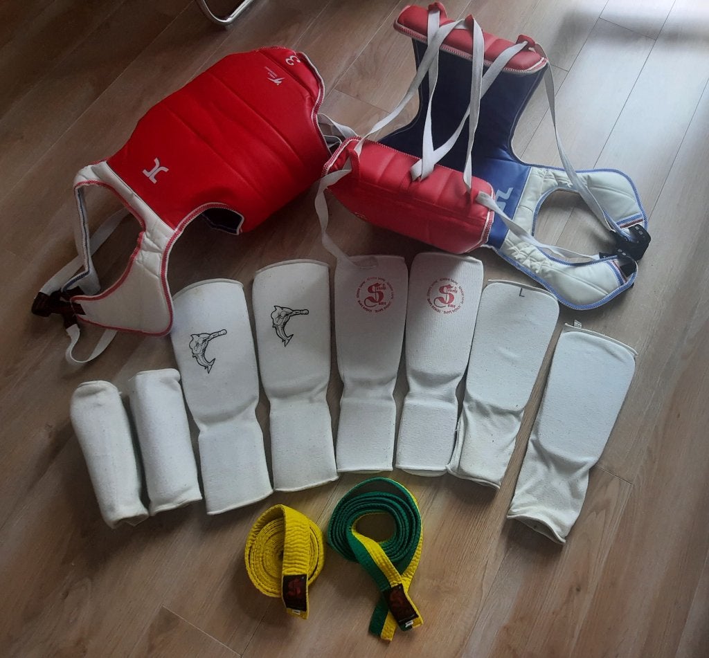 Taekwondo bescherming, Gebruikt, Taekwondo, Vechtsportbescherming, Maat M