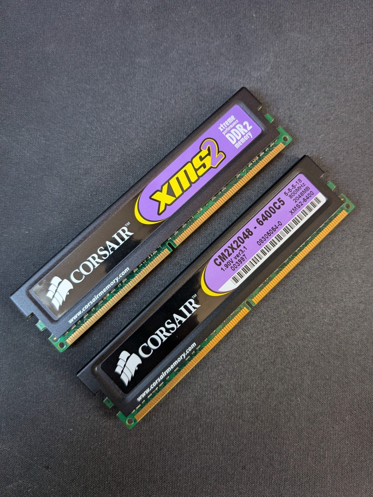 Corsair XMS2 DDR2 (2x 2GB), Computers en Software, RAM geheugen, Ophalen, DDR2