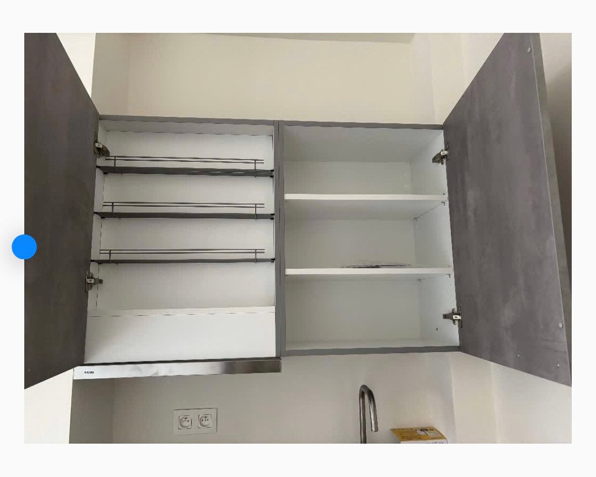 Cuisine + hotte + frigo + plaque cuisson, Electroménager, Réfrigérateurs & Frigos, Neuf, Avec compartiment congélateur, Enlèvement