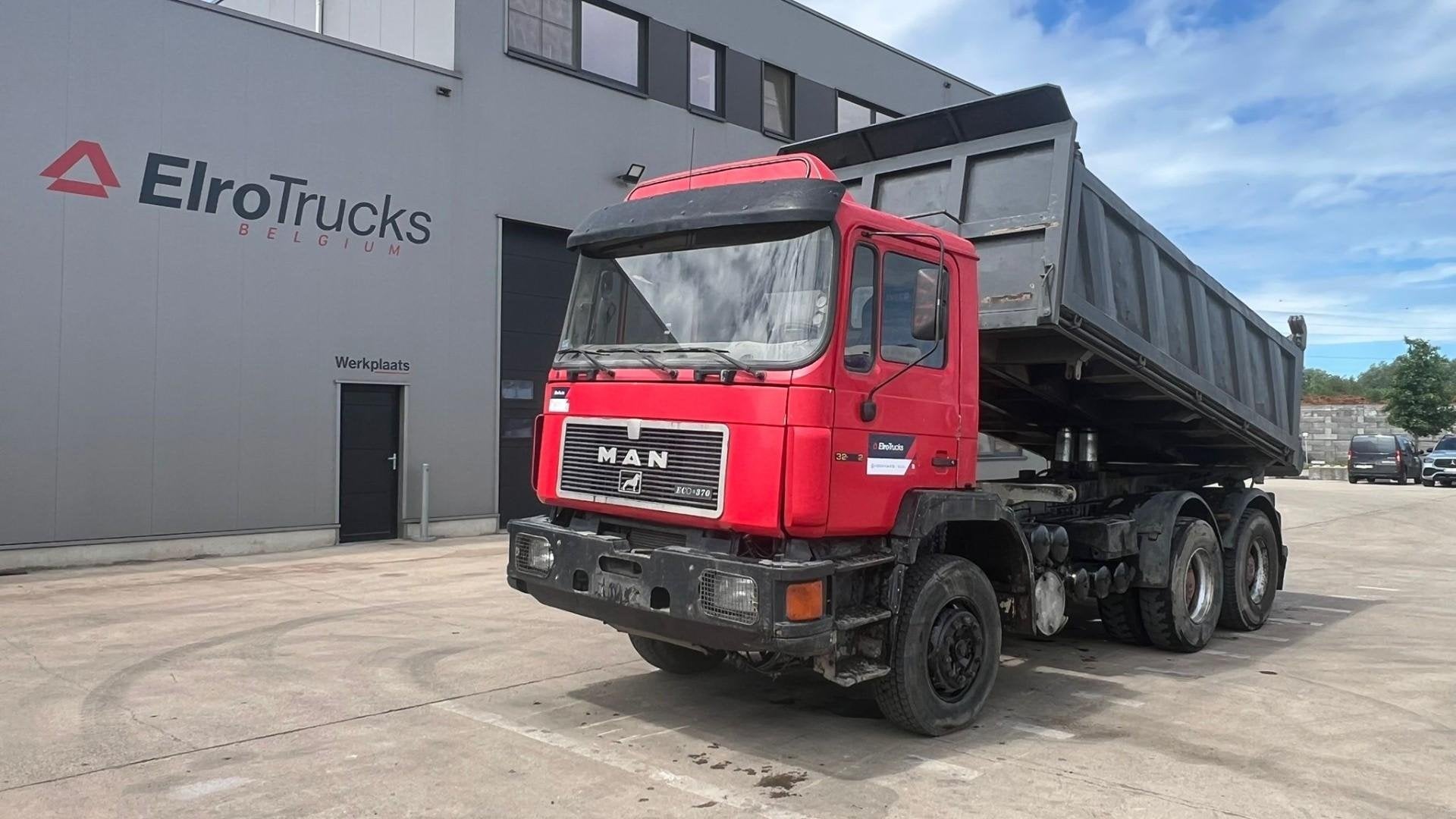 MAN 32.372 (13T AXLES / LAMES / GRAND PONT / BIG AXLE / 6 CY, Autos, Euro 2, Achat, Entreprise, Boîte manuelle