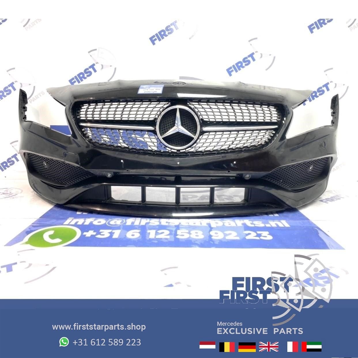 W117 X117 CLA Facelift AMG Voorbumper zwart compleet Mercede, Gebruikt, -, Voor, Ophalen of Verzenden
