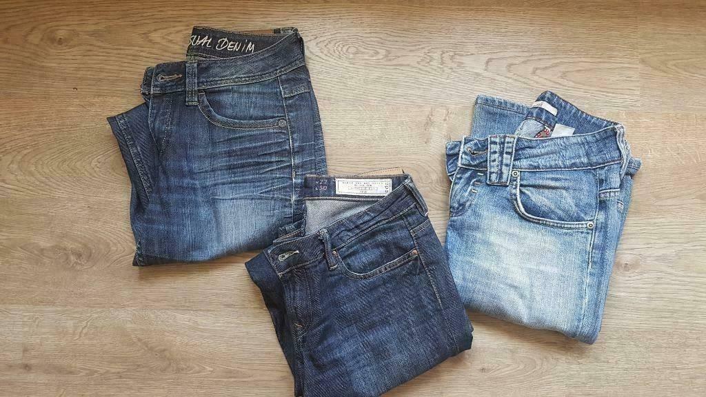 2 jeans broeken Esprit en Only maat smal of 27 L30, Kleding | Dames, Blauw, Ophalen of Verzenden, W28 - W29 (confectie 36), Gedragen