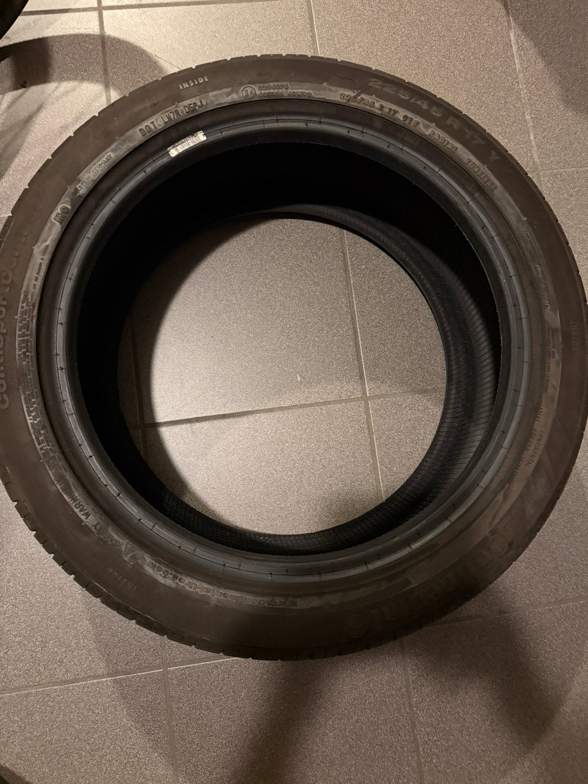 Band Contisportcontact 225/45 R 17 Y radial tubeless, Auto-onderdelen, Banden en Velgen, Ophalen, Gebruikt, 17 inch, Band(en)