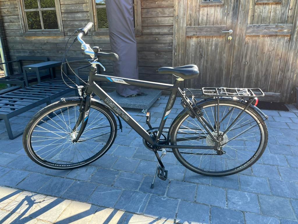 Jongens/Herenfiets Minerva 28 inch, Fietsen en Brommers, Gebruikt, Velgrem, 53 tot 57 cm, Ophalen