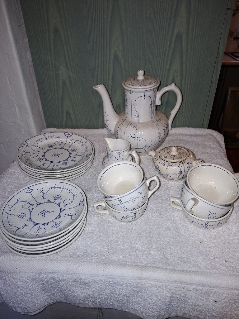 21 del.Koffieservies Boch, begin 1900, Ophalen of Verzenden