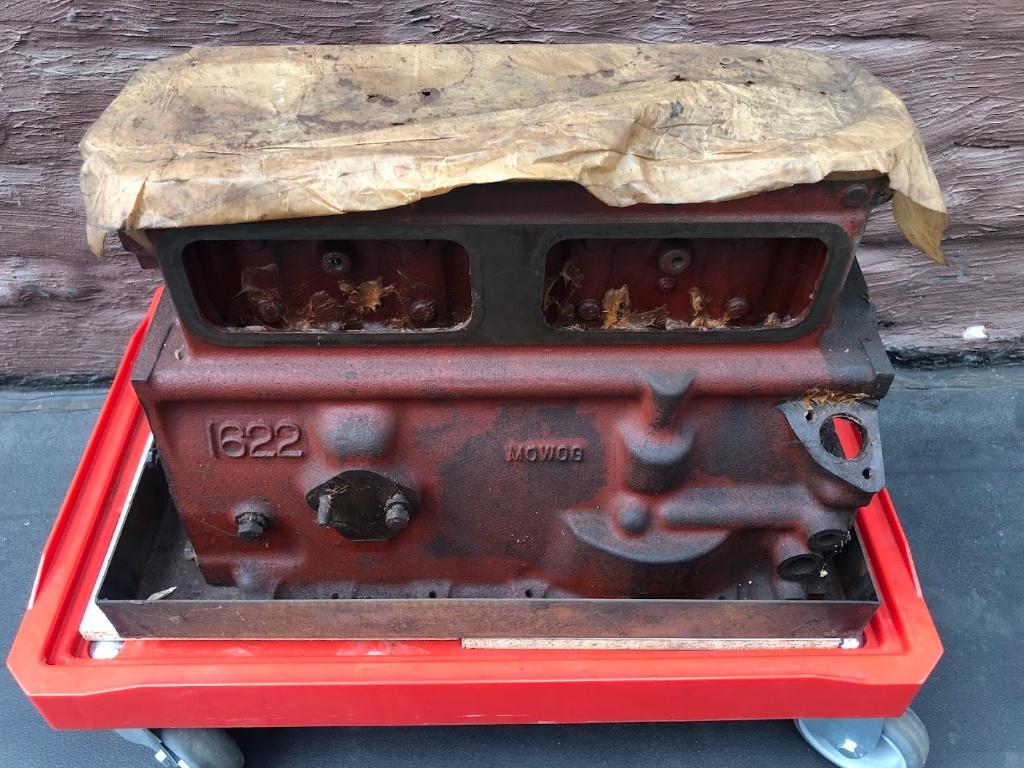 MGA motorblok 1622 cc, Ophalen, Gebruikt