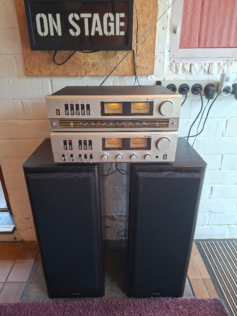 Tuner en versterker SBR met Philips speakers speelt prachtig, Audio, Tv en Foto, Stereoketens, Ophalen, Speakers, Philips