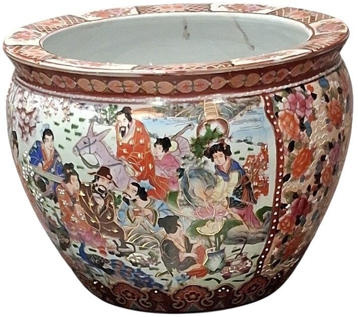 Chinese "vissen" cachepot., Ophalen
