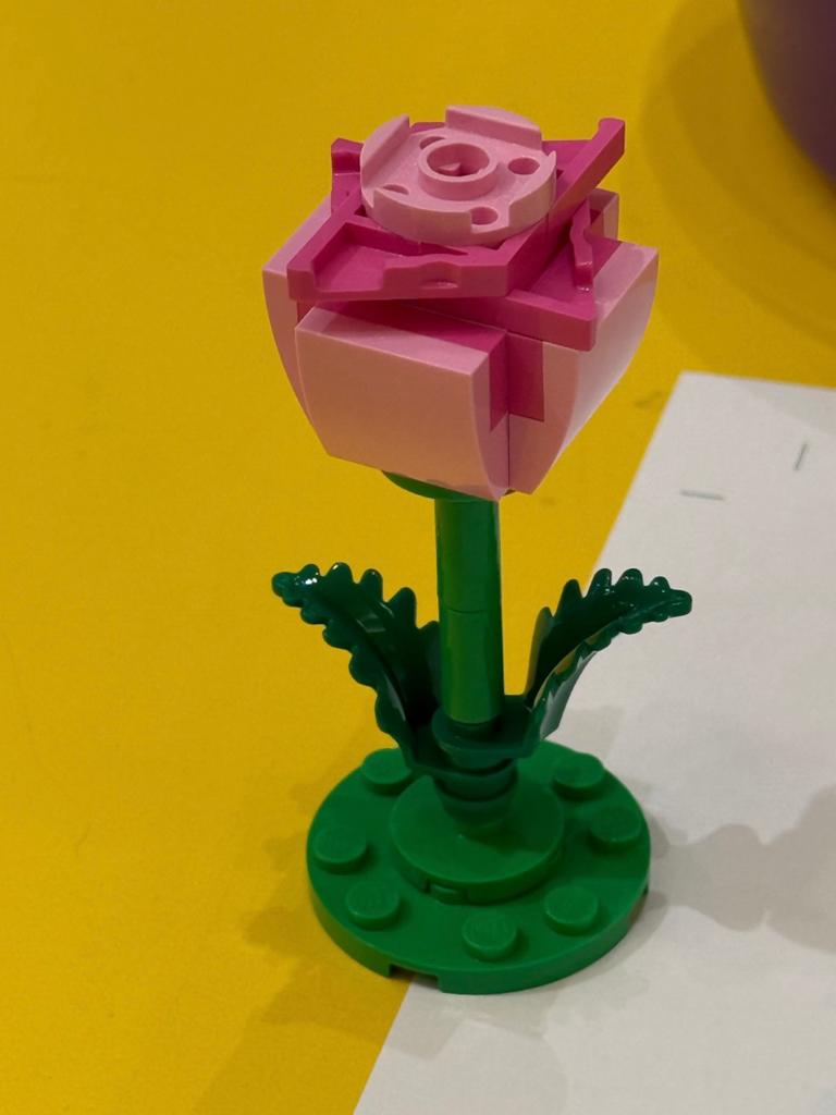 Lego Mini roze roos, Kinderen en Baby's, Lego, Nieuw, Ophalen of Verzenden, Compleet
