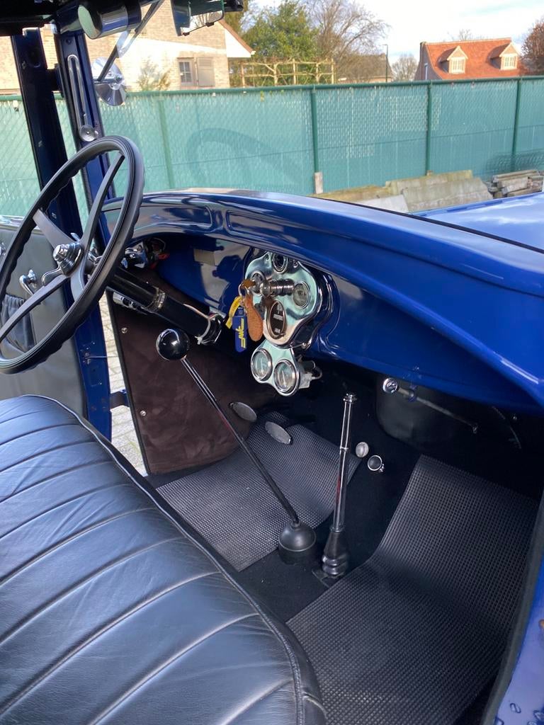 Old timer, Auto's, Oldtimers, Achterwielaandrijving, Cabriolet, Blauw, Leder