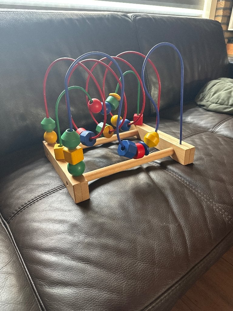 IKEA kralenspiuraal Mula, Kinderen en Baby's, Speelgoed | Houten speelgoed, Ophalen, Gebruikt, Overige typen