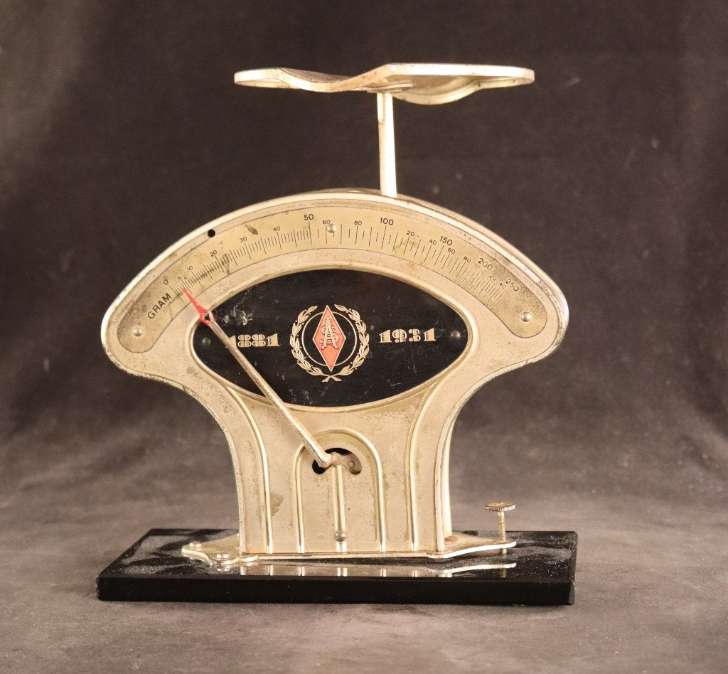 Antieke Art Deco weegschaal, Antiek en Kunst, Ophalen of Verzenden