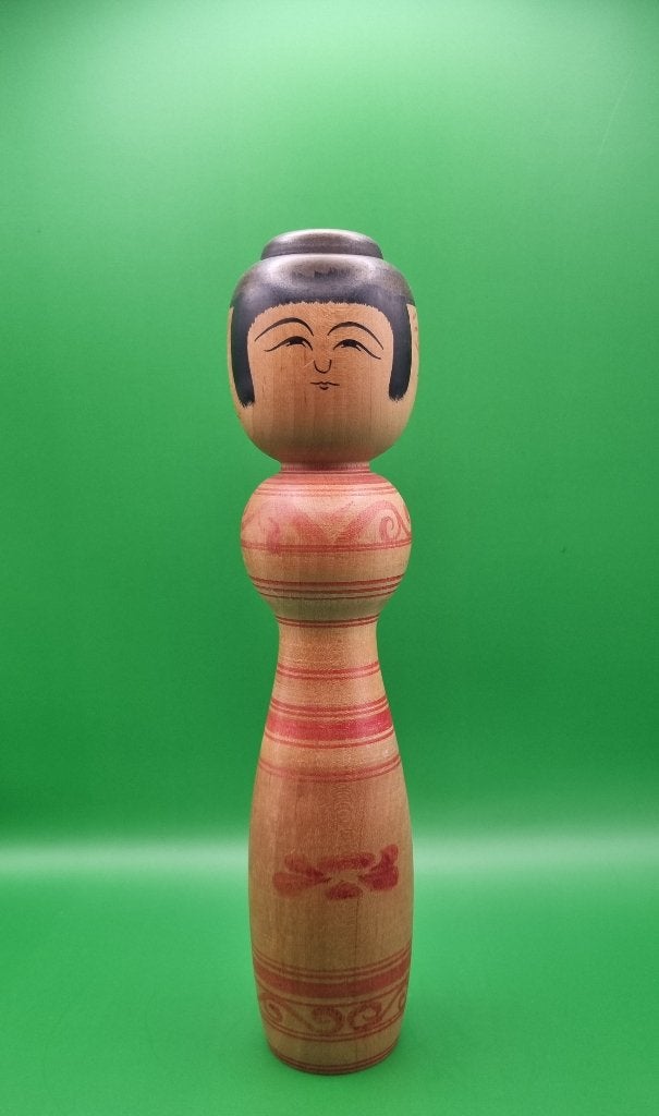 Vintage Tsugaru Kokeshi van Toshiyuki Kojima, Antiek en Kunst, Kunst | Niet-Westerse kunst, Hout, Geschilderd, Ophalen of Verzenden