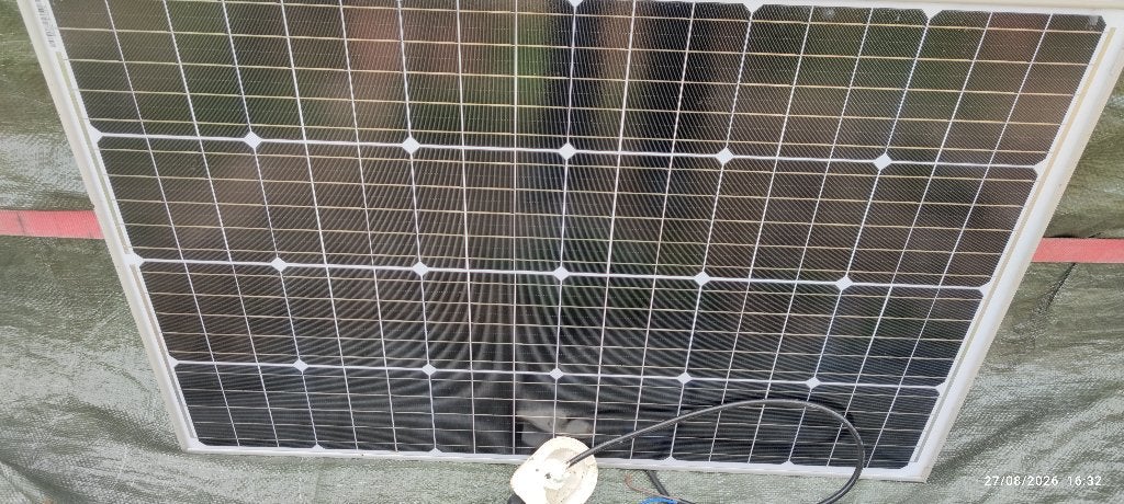 Kit Panneau photovoltaïque Camping-car, fourgon ou caravane, Doe-het-zelf en Bouw, Ophalen of Verzenden, Gebruikt, Paneel, 100 tot 200 wattpiek