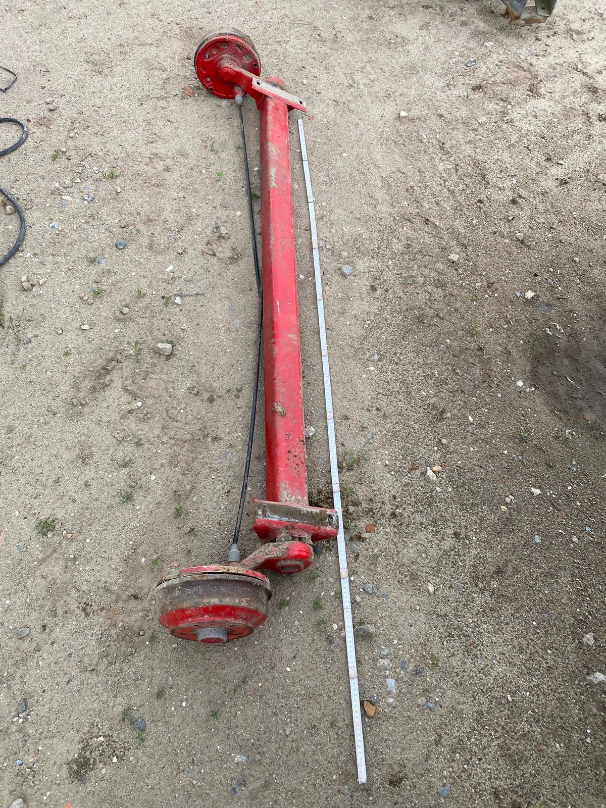 Aanhanger as 2 m., Ophalen