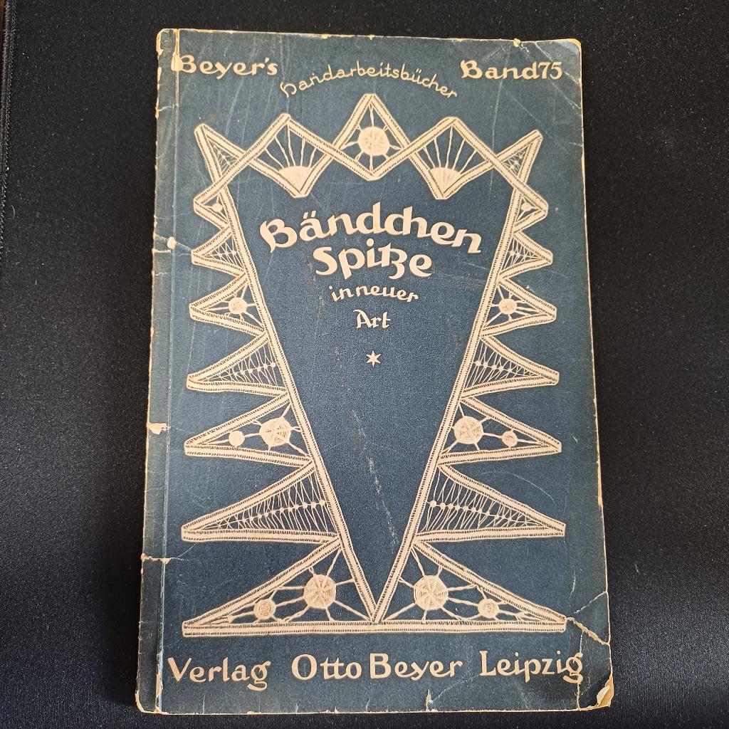 Vintage handwerkboek – Beyer's – kantpatronen (1925), Verlag Otto Beyer Leipzig, Gebruikt, Bestaat niet meer, Patronen