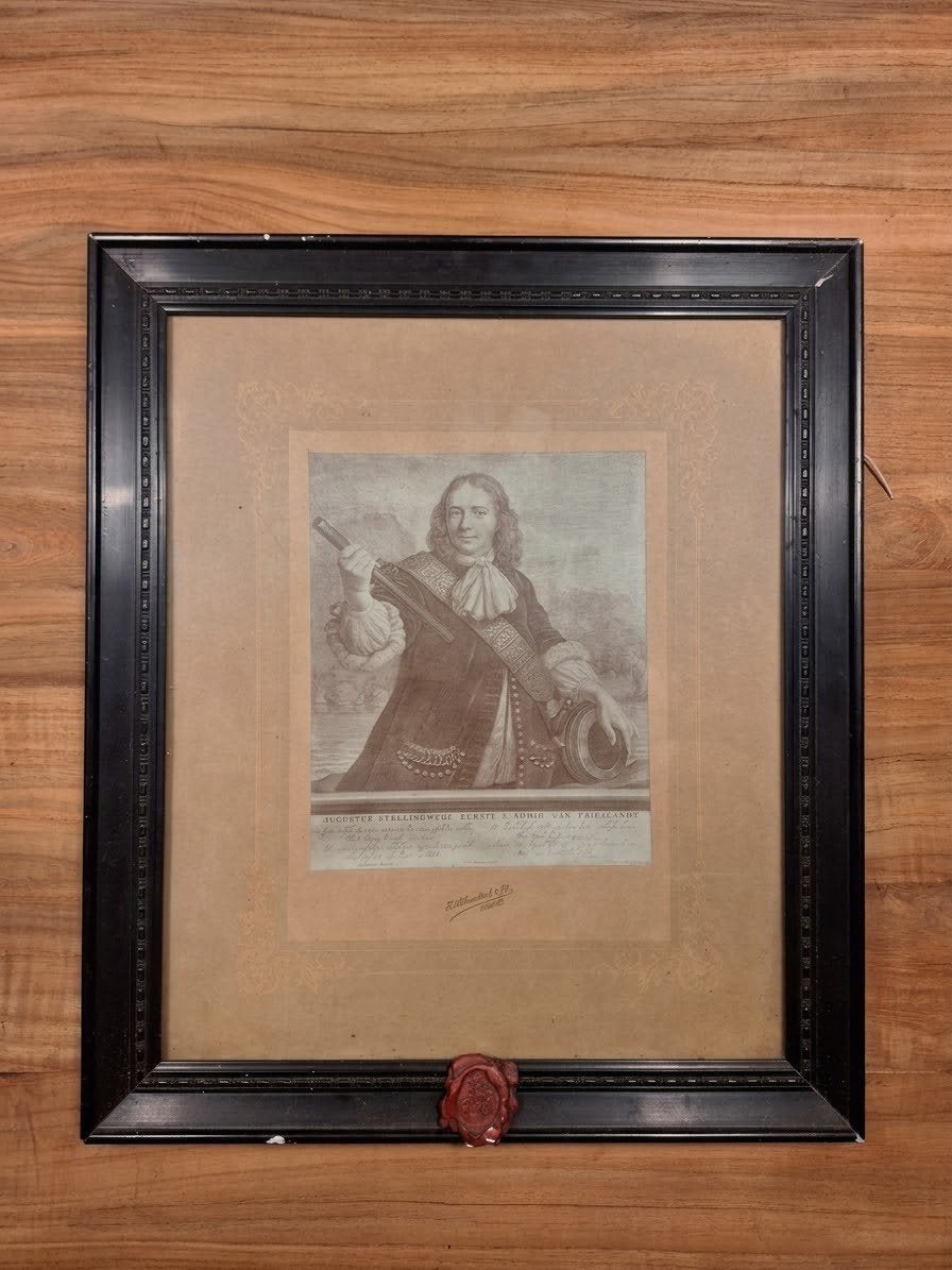Antieke kader Augustus Stellingwerf, Ophalen of Verzenden, Portret, Ingelijst