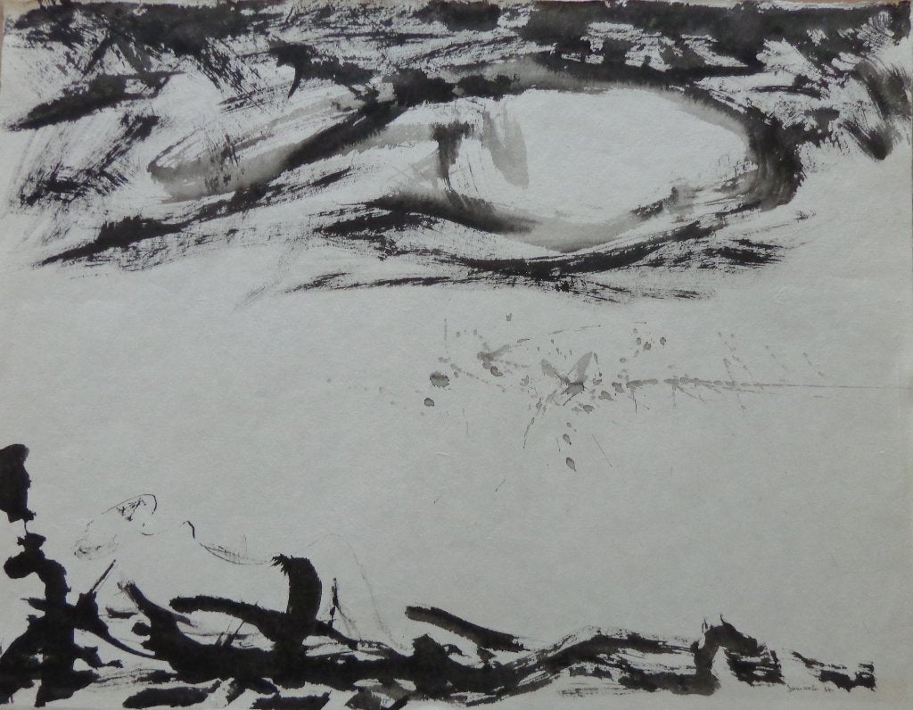JAN VAERTEN / ABSTRACTIE / ORIGINEEL WERK / 52x67cm / SIG, Ophalen of Verzenden, Gesigneerd