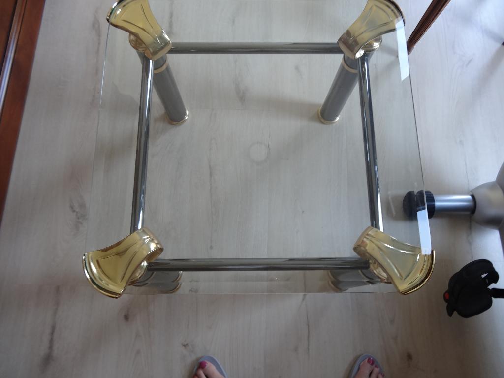 salontafel in glas, Moins de 50 cm, Verre, Enlèvement, 50 à 100 cm