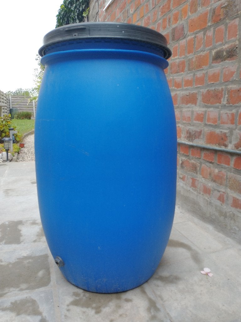Blauwe ton hoogte 80cm, Ophalen, Gebruikt, Kunststof