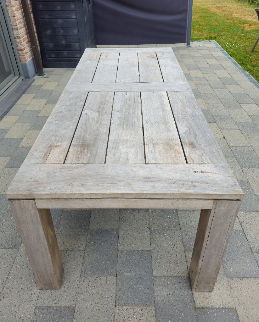 Bristol massieve TEAK tuintafel 230x100 - perfecte staat, Ophalen, Zo goed als nieuw, Rechthoekig, Hout