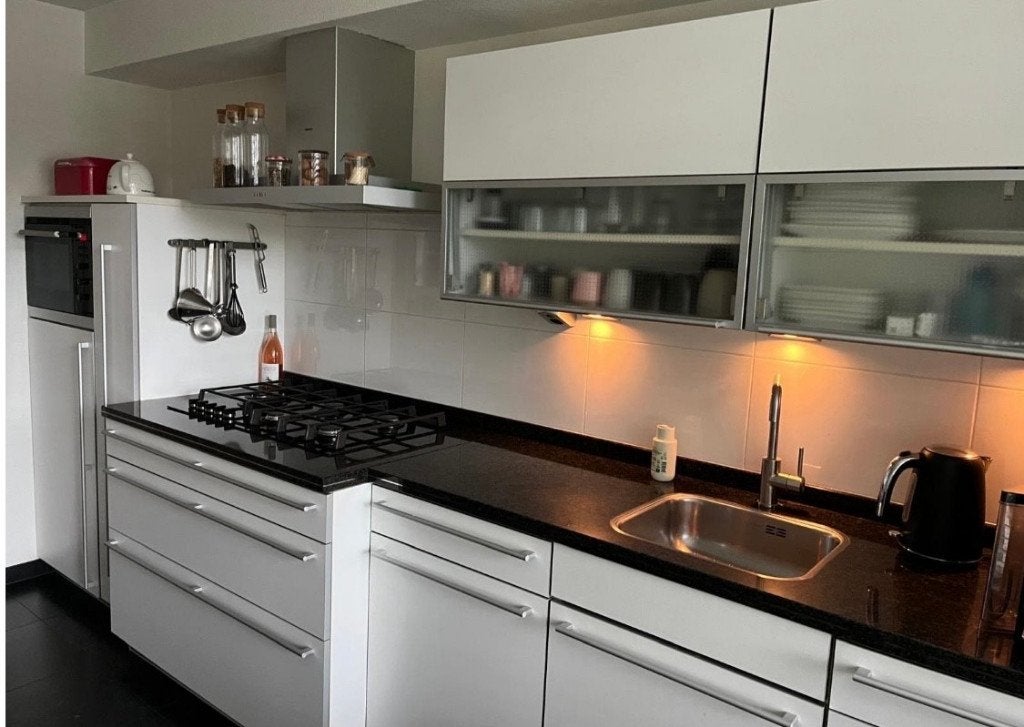 ✨ RECHTE KEUKEN 389CM + APPARATUUR   ✨, Wit, Graniet of Steen, Enkelwandige keuken, Ophalen of Verzenden