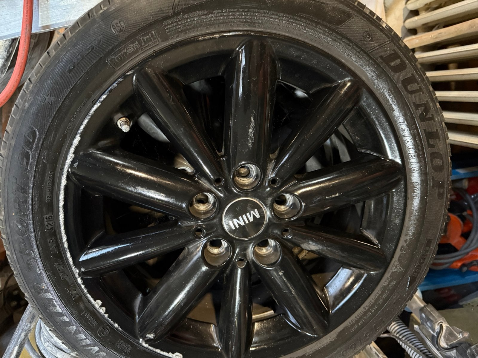 4x Dunlop Winter Velgen - Voor Mini, Auto-onderdelen, Banden en Velgen, Ophalen, Velg(en)