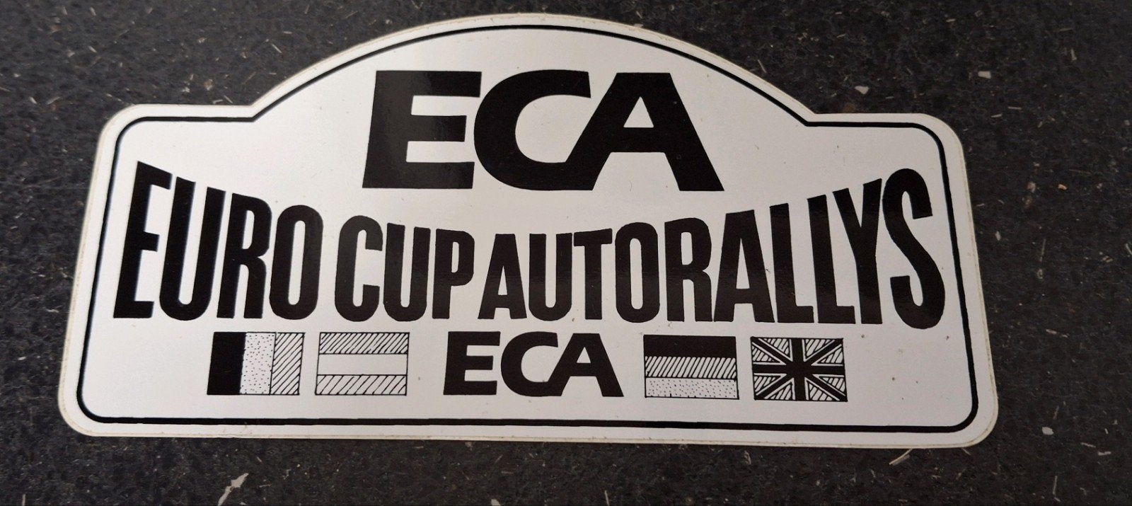 Autocollant de rallye automobile ECA Euro Cup Autorally, Collections, Autocollants, Enlèvement ou Envoi, Comme neuf, Voiture ou Moto