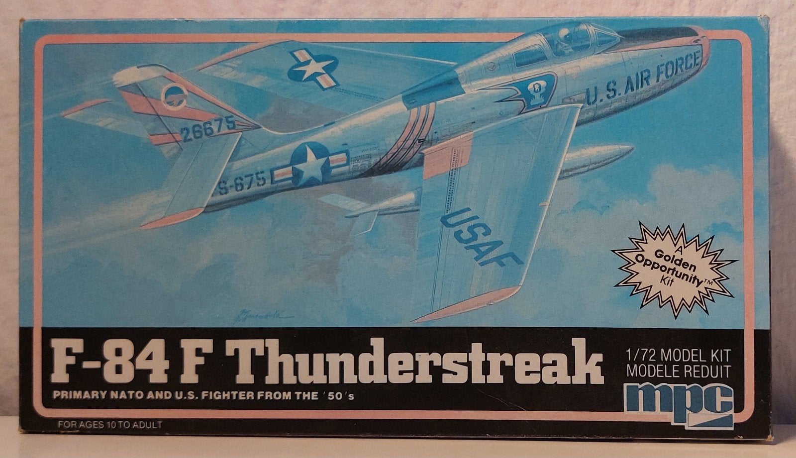 F-84 F Thunderstreak 1/72 MPC., Hobby en Vrije tijd, Overige merken, 1:72 tot 1:144, Nieuw, Ophalen of Verzenden