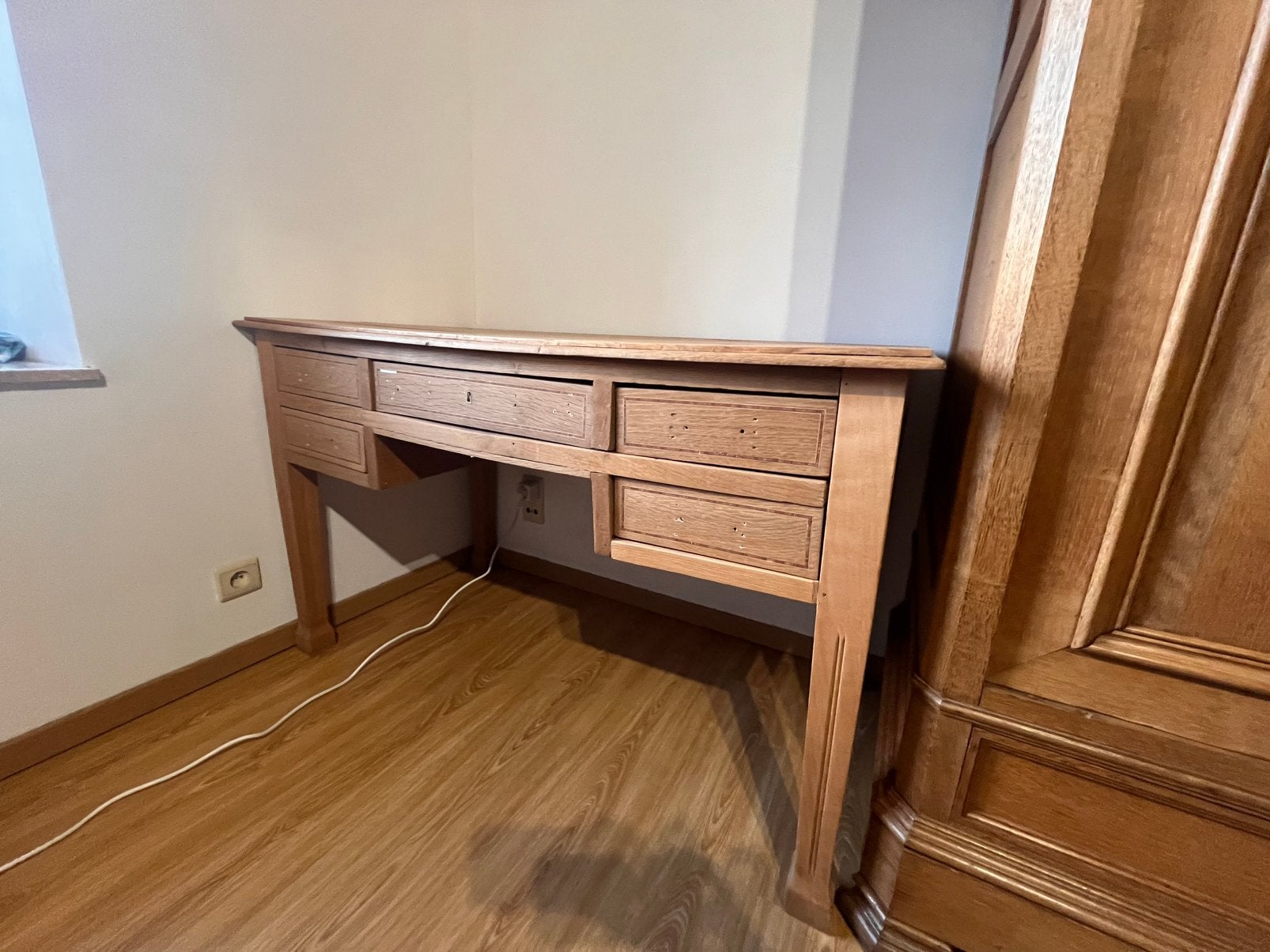 Bureau en chêne, Maison & Meubles, Enlèvement, Utilisé