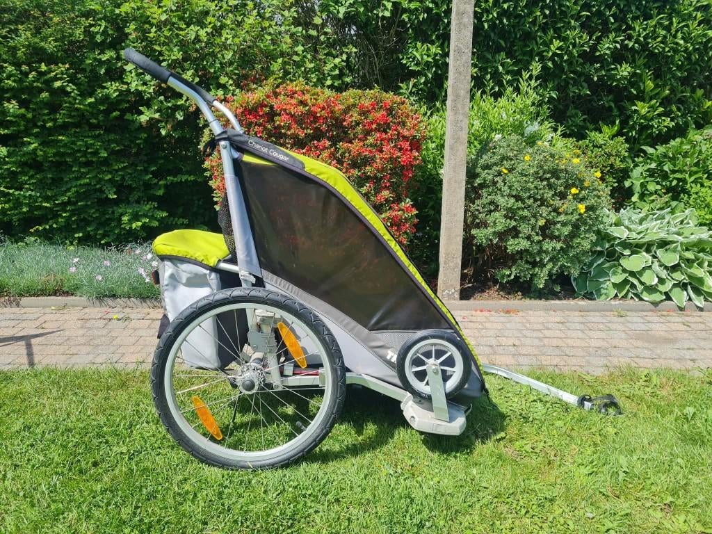 THULE FIETSKAR MET HANGMATJE - Chariot Cougar - 1 kind, 20 à 40 kg, Enlèvement, Utilisé, Thule / Chariot
