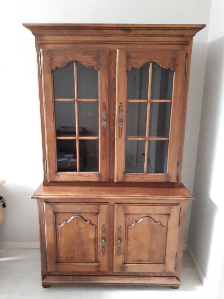 buffetkast/ vitrinekast, Antiek, Avec porte(s), Chêne, 100 à 150 cm