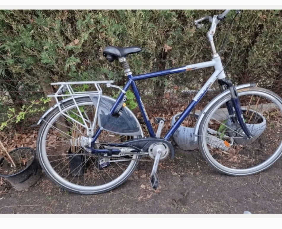 herenfiets Raleigh, Gebruikt, Velgrem, Versnellingen, Ophalen