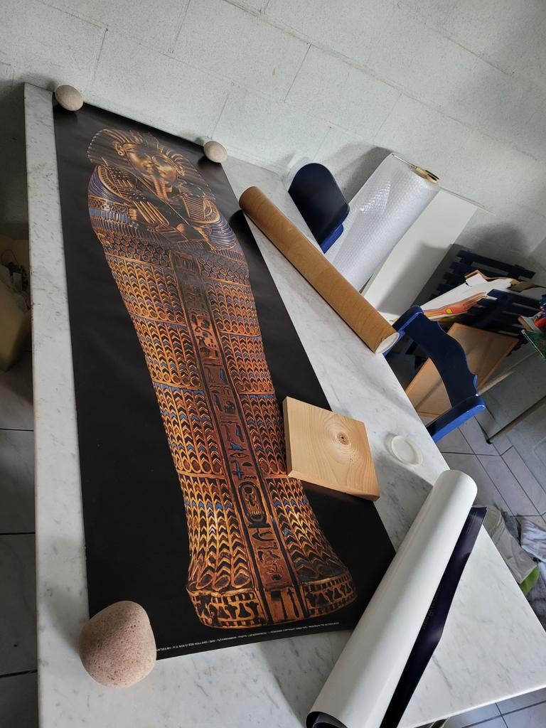 Posters Toetanchamon, Ophalen