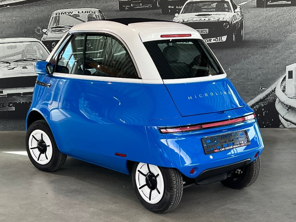 Micro Microlino Pionier Series 10.5 kWh * Atlantis Blue-Whit, Auto's, Automaat, Achterwielaandrijving, Euro 6, Grijs