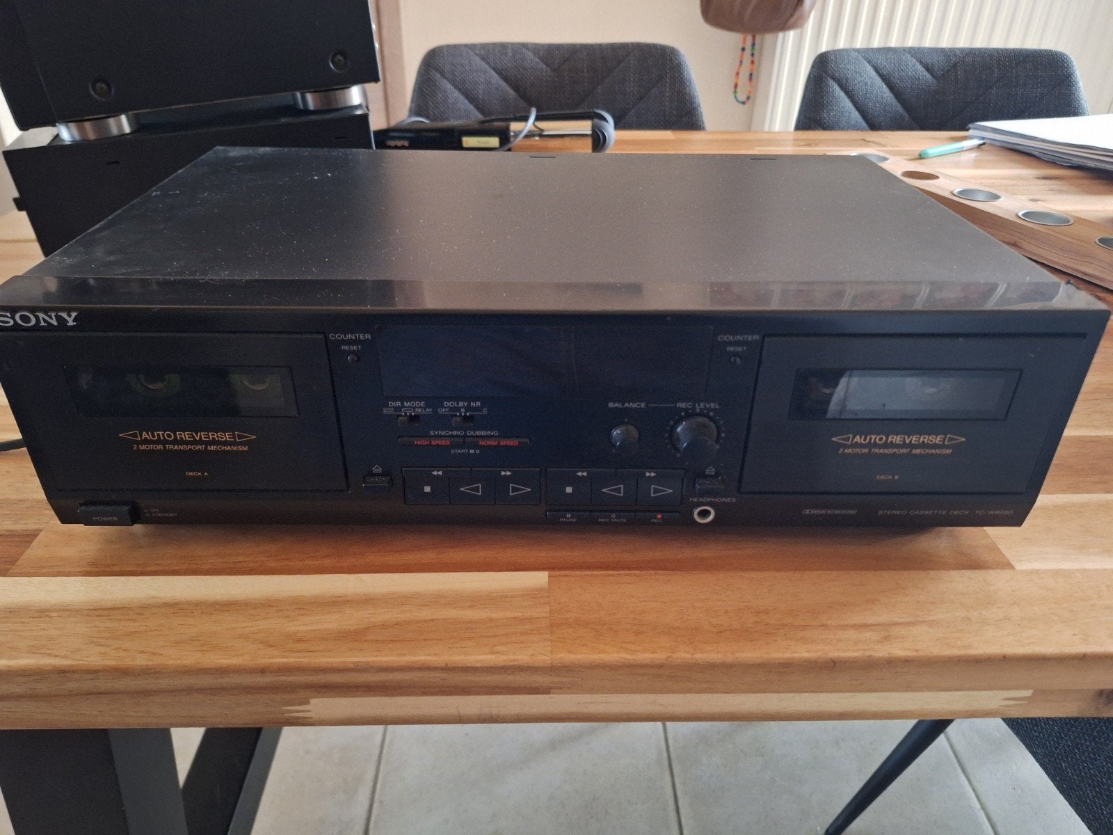 Sony cassette deck, TV, Hi-fi & Vidéo, Enlèvement, Utilisé